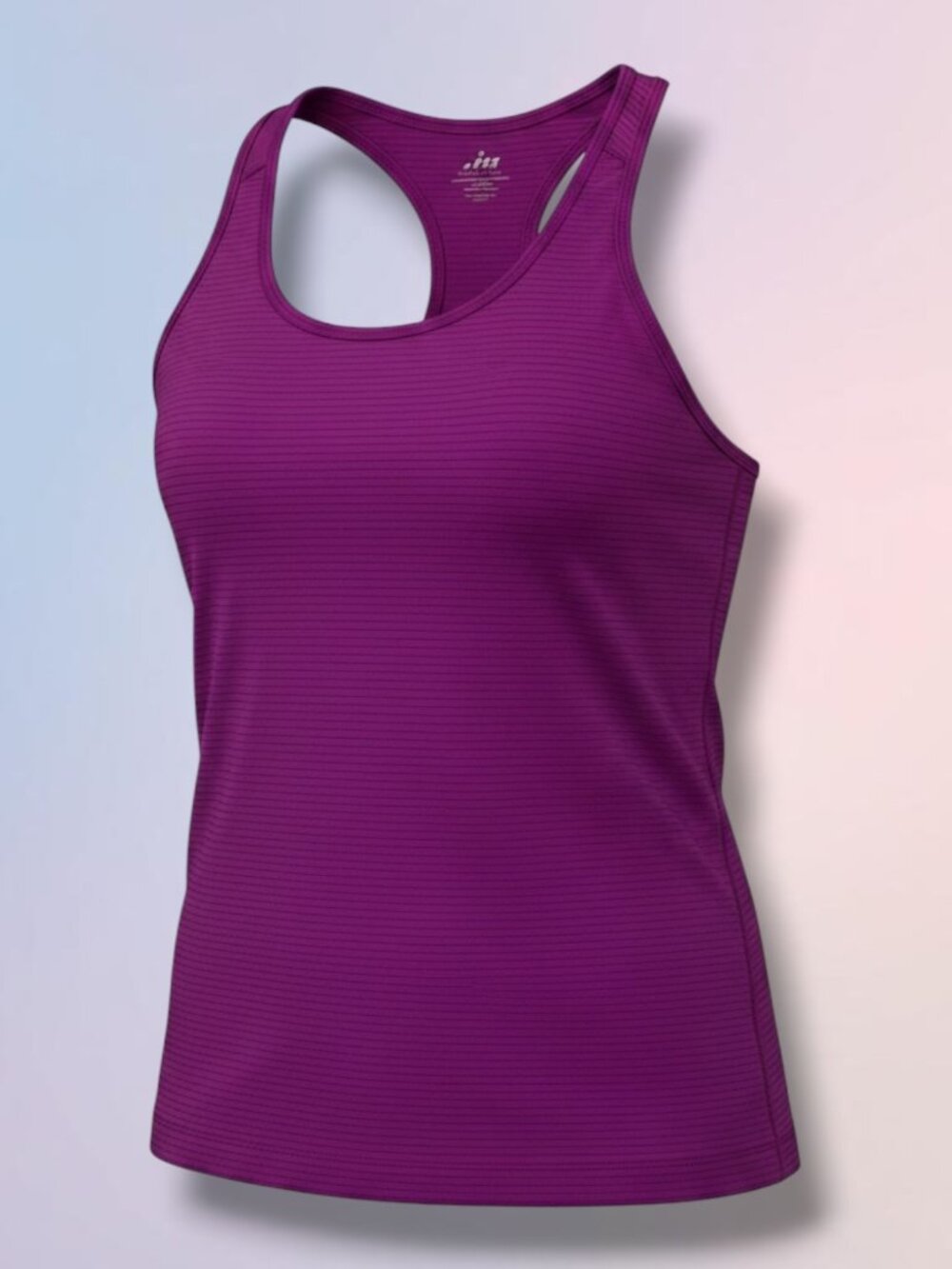 Moret Ultra Magenta Ribbed Racerback Athletic‎ Tank Top XS